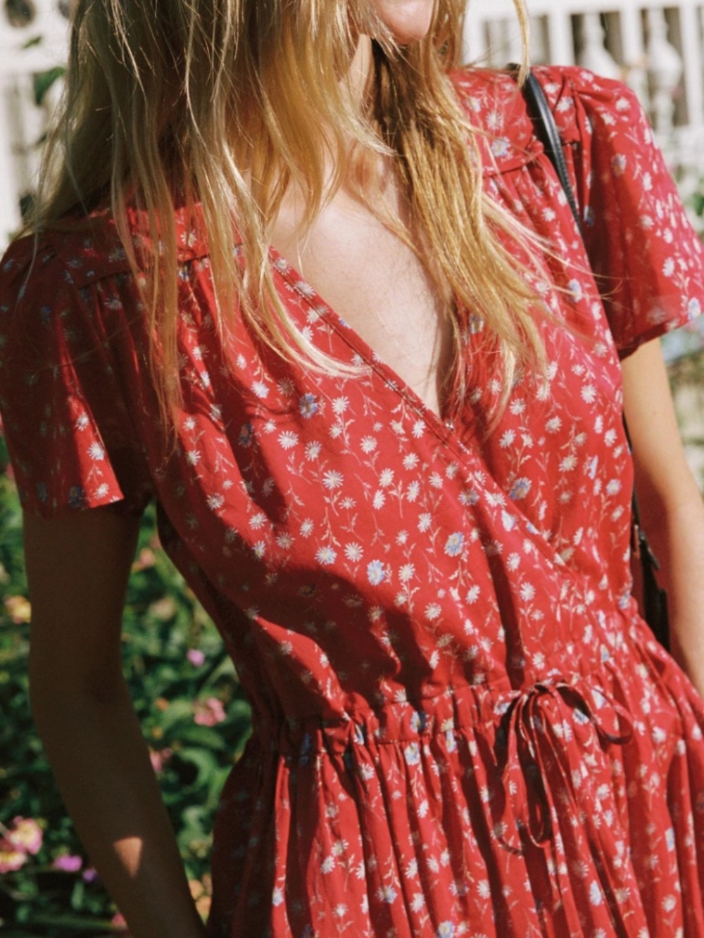 NWT Christy Dawn The Dawn Dress Red Floral Midi Dress Size L Sold Out